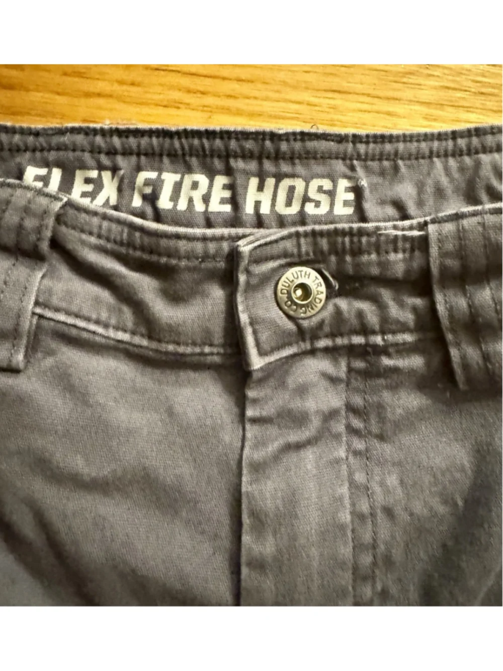 Duluth Trading Co Flex Fire Hose HD Men’s Relaxed Fit Gray Cargo Pants 32x32 - Picture 4 of 10